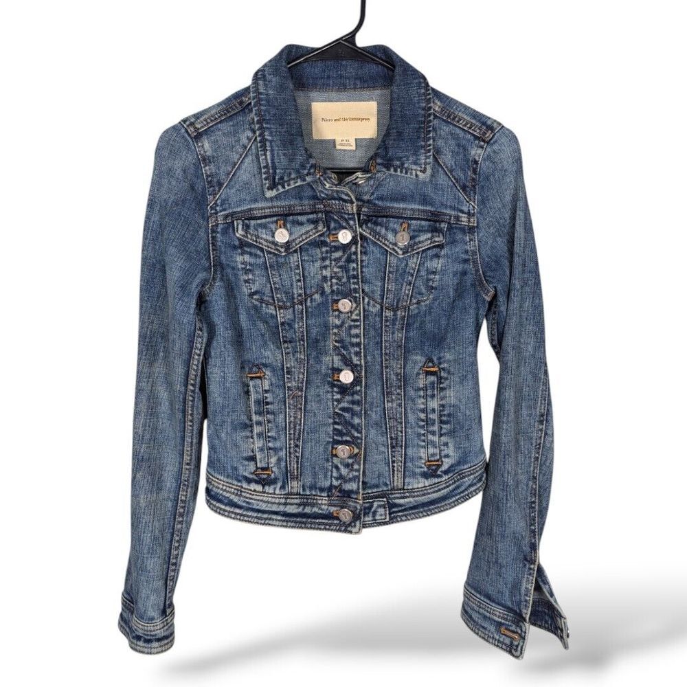 Anthropologie Pilcro And The Letterpress Jean‎ Jacket XS Biker Streetwear Grunge